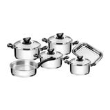 Jogo Panelas Aço Inox 6 Peças Solar - Tramontina