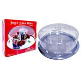 Jogo para bolo com 2 peças boleira 27cm - Megainox