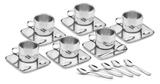 Jogo Para Cafezinho Aço Inox 18 pçs - Continental 64430/810 Tramontina