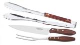 Jogo para Churrasco Inox 3pçs Polywood Vermelho 21198/761 - Tramontina
