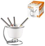 Jogo para Fondue Porcelana com 4 Garfos - Dm brasil