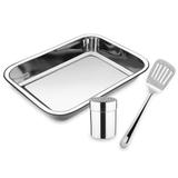 Jogo Para Lasanha Inox 3 Peças - Lumina