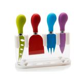 Jogo para queijo suporte Maxwell Williams 5 peças colorido