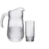 Jogo para refresco Samba 7 peças (1,2L + 6x295ml) em vidro - 46211 - Pasabahce