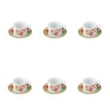 Jogo para xícaras para café Casambiente Gardenia 6 peças