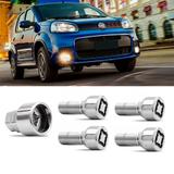 Jogo Parafuso Antifurto Fiat Novo Uno 2012+ M12x1,25 - Rodafuso