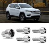 Jogo Parafuso Antifurto Jeep Compass Sport/ Longitude/ Limited 2017+ M12x1,25 - Rodafuso