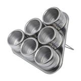 Jogo Porta Condimentos com suporte Magnético Triangular - Kerome
