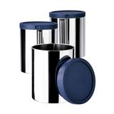 Jogo Porta Mantimentos Euro Home IN0344 3 Peças Inox Azul
