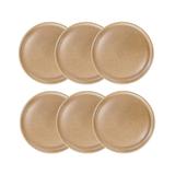 Jogo Pratos Para Sobremesa Germer Granito 6 Peças Porcelana