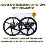 Jogo Roda Liga Leve Bros 125/150 Scud Freio Tambor 6 Pontas