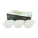 Jogo Saladeira Vidro Diamond 6 Peças