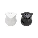 Jogo Saleiro e Pimenteiro de Porcelana Coruja 11cmx5,5cmx6,5cm Rojemac