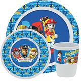 Jogo Soft Melamine Boy Patrulha Canina 3 Peças - Yangzi