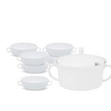 Jogo Sopeira com 6 Bowls Porcelana 7 pcs - Oxford