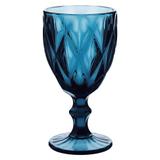Jogo Taça De Agua Vidro Azul Enjoy Belinda 06 peças