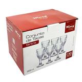 Jogo taça vidro licor sintra 95ml 13x6cm com 6 unidades - wincy