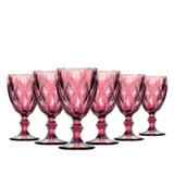 Jogo Taças Água Diamante Lilás 260ml Class Home