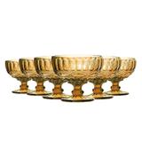 Jogo Taças Sobremesa Elegance Amber 310ml Class Home