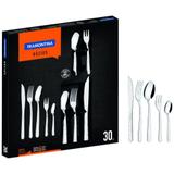Jogo Talheres Faqueiro Tramontina Buzios Aco Inox 30 Peças