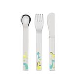 Jogo Talheres Infantil Tramontina 66975004 Allegria Dinossauros Inox