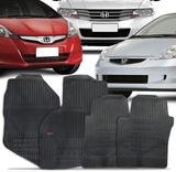 Jogo Tapete Borracha Honda Fit / New Fit / City 4 Peças - Borcol