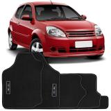Jogo Tapete Borracha PVC Ford Ka 2008 a 2012 Preto com Grafia e Emblema Impermeável 5 Peças - Requinte tapetes