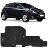 Jogo Tapete Borracha PVC HB20 Hatch 2012 a 2018 com Grafia e Emblema Impermeável 5 Peças - Requinte tapetes