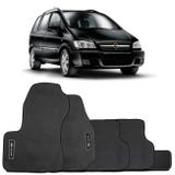 Jogo Tapete Borracha PVC Zafira 2001 a 2012 Preto Grafia e Emblema Impermeável 5 Peças - Prime