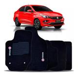 Jogo Tapetes Fiat Cronos 2018 2019 Carpete Preto Bordado