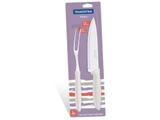 Jogo trinchante 2 pc plenus off white sortidos com laminas aco inox e cabos polipro tramontina
