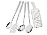 Jogo utensilios 5 pc easy branco sortidos com laminas de aco inox e cabos de polipro tramontina