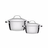 Jogos De Panelas Aço Inox Allegra Tramontina 02 peças