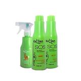 Kellan profissional s.o.s reconstrução kit 3 produtos - Kellan cosmeticos