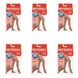Kendall 1707 Meia Calça Média Compressão S/ Ponteira Mel Gg (Kit C/06)