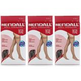Kendall 1943 Longa Média Compressão Silicone Renda S/Ponteira G (Kit C/03)