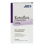 Ketoflex 10 mg anti-inflamatório cães e gatos 10 comprimidos - Mundo animal
