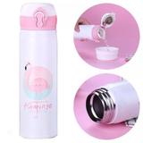 Ki 4 Garrafa Termica Flamingo Aço Inox 450ml Vacuo (BSL2068 / KIT COM 4) - Ab midia