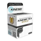 Kinesio Tex Gold Preta - Bandagem Elástica Terapêutica: 5 cm X 5 metros