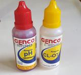 Kit 01 solução reagente ph + 01 solução reagente cl frasco 23 ml cada - Genco