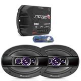 Kit 02 Auto Falantes Pioneer 6x9 400w 69 + Módulo Stetsom Ir