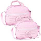 Kit 02 Bolsas de Maternidade Coroa Coleção Infância Rosa - Talismã