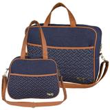Kit 02 Bolsas Maternidade Little Love Jeans Azul Marinho - Hug Baby