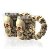 Kit 02 - caneca caveira olho vermelho mj-r5108 - Briwax