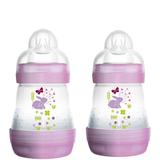 Kit 02 Mamadeiras First Bottle 160ml Lilás (0m+) - MAM