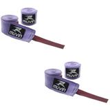 Kit 02 Pares Bandagem Elástica Muvin 5 Metros Para Lutas