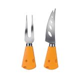 Kit 02 Peças Com Garfo E Faca Para Queijo Petisco - Art house