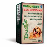 Kit 02 Sabonete Cães Gatos Clorexidina Anti Seborreia 80g - Dugs