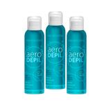 Kit 03 Aero Depil Mousse Removedor De Pelos 150ml