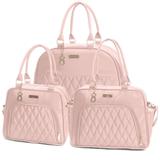 Kit 03 Bolsas Maternidade Valência Rosa - Hug Baby